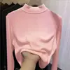 Camiseta Base de Terciopelo Alemán para Niñas Otoño e Invierno, Cuello Semi Alto, para Niños Medianos y Grandes, Estilo Coreano, Ropa Interior Cálida, Estampado Lindo, Manga Larga, Ropa para Niños