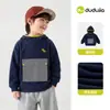 Novidades 10% de DescontoMoletom Bebê Família Dudu Roupa de Outono Camisa de Fleece Outono ao Ar Livre Infantil Tops para Meninos Novidades para Meninas