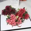 Flores Artificiais Dália Coral Decoração de Sala de Estar Casamento Flores Artificiais Adereços de Fotografia Fabricante Ornamentos Atacado Adereços Transfronteiriço