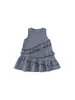 Ropa para Niños Bangxuan Verano Nuevo Elegante Vestido de Niña Línea A Cuadros Volante Vestido de Pastel para Niños Pequeños