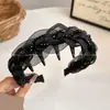 Elegante Faixa de Cabelo de Renda Estilo Hepburn para Mulheres, Novo Modelo 2026, Faz o Rosto Parecer Menor, Tiara Alta com Presilha, Adorno de Cabeça Princesa de Paris