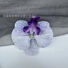 Impresión 3D Película de Phalaenopsis Mariposa Flor Artificial Hecha a Mano Pasador para el Cabello Accesorios para el Cabello Tocado DIY Pinza de Pato Pinza Lateral