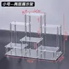 Suporte de Mesa para Armazenamento de Perfumes, Caixa de Armazenamento de Cosméticos para Penteadeira, Suporte de Exibição de Acrílico Transparente com Degraus de Luxo Leve