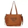 Bolsa Feminina Fashion Grande Capacidade Ombro Transversal Nova Bolsa de Mão Estilo Academia Britânica Estampada para Imprimir LOGOTIPO