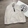 Chaqueta de Estilo Tech de Piedra Transfronteriza Casual Holgada Insignia de Brújula Color Sólido Ropa Exterior Unisex Modelo Nuevo Primavera y Otoño