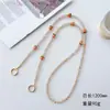Corrente de Celular Ruyi de Vidro Luminoso de Caqui de Verão Alça de Pescoço Chaveiro Transversal Pingente Corrente de Bolsa Anti-Queda Anti-Perda