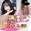 Colorido Estilo Hyun-Hyun Horquilla Pequeña para el Cabello Flequillo Infantil Cabello Roto Mini Pinza Pequeña Pinza para Agarrar el Cabello Pequeño Tocado Dulce para Mujer