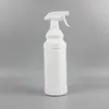 Xianglong - Botella de plástico de alta barrera de 1000 ml con estructura de doble revestimiento de HDPE, color blanco, con pulverizador antisucción