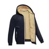 Chaqueta de Terciopelo de Cordero Cárdigan para Hombre Sudadera con Capucha para Hombre Chaqueta de Terciopelo Cálida de Invierno Chaqueta para Hombre Ropa Exterior Deportiva y de Ocio para Hombre
