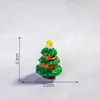 Novo Papai Noel de Natal Boneco de Neve Micro Paisagem Cena de Neve Caixa de Trem Meias de Natal Pequeno Presente Sino Enfeites de Resina