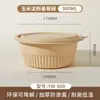 Caja de almuerzo desechable engrosada para llevar comida al trabajo, recipiente de alimentos biodegradable de almidón de maíz, recipiente de alimentos apto para microondas