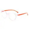Nuevo Marco de Gafas de Moda Ojo de Gato Anti Luz Azul para Niños, Gafas Planas Cómodas y Ligeras para Estudiantes, Gafas para Bebé