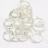 Material de accesorios de joyería semiacabados, anillo de metal, anillo de cuentas, collar de bricolaje, soporte de cuentas, anillo de posicionamiento de cuentas con orificio recto