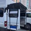 Cubierta Parasol para Puerta Trasera de Coche y RV, Tela Oxford Impermeable Engrosada, Cubierta de Cobertizo para Vehículo de Transporte RV, Cubierta de Lluvia, Parasol