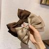 Coreano Dongdaemun Super Fada Cetim Big Bow Spring Clip Grampo de Cabelo Celebridade da Internet das Mulheres Doce Estilo Top Clip Grampo de Cabelo Acessórios para o Cabelo