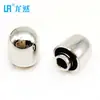 Perilla de plástico tipo bala de 15*16 mm de fábrica directa, tapa de perilla blanca plana cromada galvanizada, iluminación audio atenuación perilla
