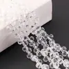 Contas de vidro cristal galvanizado com furo lateral contas de roda novos acessórios diy contas soltas pulseira acessórios de cabelo