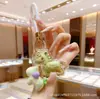 Colgante de Caballo Dorado, Llavero con Símbolo de Riqueza Instantánea, Colgante de Bolsa de Oro Puro, Regalo de San Valentín, Pequeño Regalo del Año del Caballo