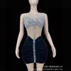 Vestido de Noche Formal Ajustado de Moda para Mujer 2025 Vestido de Fiesta Negro Largo para Reuniones