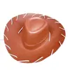 Fabricante direto Chapéu cowboy de EVA chapéu EVA chapéu com corda de EVA Chapéu infantil marrom com aba e corda