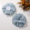 Primavera e verão pequeno fresco mori chiffon borda queimada malha gaze flor diy feito à mão tudo-em-um grampo de cabelo acessórios de cabelo acessórios de vestuário atacado