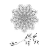 Adesivos de Tatuagem de Alta Qualidade Transfronteiriços com Designs de Sol, Lua, Lótus, Totem, Coroa, Borboleta, Coração e Florais para Braços, Cintura e Abdômen