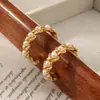 Pendientes de Aro con Forma de C de Colores Retro de Lujo Ligero Francés con Cuentas y Aguja de Plata 925 Diseño Original Pendiente Creativo de Perla para Mujer