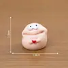 Figuras de argila fofas e peculiares, monstros de boca grande, pequenas joias adoráveis, decorações DIY para casas de boneca, acessórios para paisagens em miniatura e pequenos enfeites de mesa