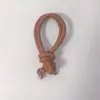 Serie Miu Simple Lanyard Tejido a Mano de PU para Teléfono Móvil Llavero de Cuerda Trenzada Colgante para Bolso Cuerda Trenzada con Núcleo de Cuero
