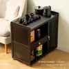 Juego de Mesa de Té Nuevo Estilo Chino Móvil para Uso Doméstico, Adecuado para Balcón, Completo con Gabinete de Té y Mesa de Té Pequeña para Oficina