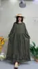 Nuevo Vestido Vintage de Algodón y Lino para Primavera y Otoño, Corte Holgado, Tallas Grandes, Vestido Estilizador con Estampado Floral, Estilo Étnico, Venta al por Mayor