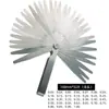Juego de Galgas de Espesor 75-300mm Calibrador de Espesor Galga de Espesor Combinada Calibrador de Holguras 0.01-1mm Sistema Métrico e Imperial con Insertos de Latón
