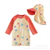 Roupa de Banho Infantil para 26 Anos, Maiô de Manga Longa com Proteção Solar, Traje de Surf de Secagem Rápida, Roupa de Banho para Europa, América, Japão e Coreia, Venda Direta Transfronteiriça