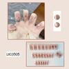 Parche de uñas con diseño de corazón de caramelo y ciruela, bonito parche para uñas, nuevo parche para uñas, uñas cortas, uñas postizas, parche para uñas de primavera y verano terminado