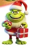 Decoración navideña nueva transfronteriza de Amazon serie Grinch colgante para árbol de Navidad adornos acrílicos para coche hogar