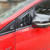Adequado para Modelos Honda Civic 11-15, Janelas Triangulares Dianteiras com Persianas Modificadas para Portas e Janelas Estilo Mustang Decorativas com Fibra de Carbono