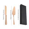 Conjunto de faca e espátula para bolo de aço inoxidável transfronteiriço, ferramentas de confeitaria caseira, espátula para bolo, conjunto de presente de faca e espátula para queijo e pizza