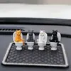 Figuras de Gatos para Coche en Posturas de Baño, 4 Tipos de Serie de Baño de PVC, Figuras Peculiares para Decoración Interior de Coche