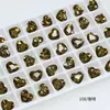 Dongzhou Diamante para Unhas 10*8.8mm Coração Geométrico Fundo Pontiagudo Diamante DIY Brincos Joias Diamante Brilhante Decoração de Unhas Diamante