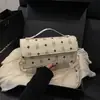 2025 Nova Bolsa Feminina Transfronteiriça Retrô Versátil de Ombro Axilar Couro Macio de Alta Qualidade Transversal Grande Capacidade Bolsa Pequena Quadrada