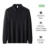 Talla europea, polo de exportación transfronteriza, camiseta deportiva de secado rápido, ropa de trabajo, polo blanco de manga larga para hombre, hecho a medida