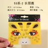 Amazon Transfronterizo de Gama Alta Pegatinas de Maquillaje Navideñas de Ciervo con Estampado de Leopardo Gato y Zorro Pegatinas de Tatuaje Pegatinas Festivas
