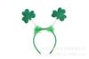 Diadema de Lazo para Festival Irlandés Transfronterizo St. Diadema de Sombrero Verde del Día de San Patricio Collar de Trébol
