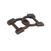 Hebilla de cuero de 20 mm o menos de longitud, hebilla de bronce cepillado para equipaje, hebilla de zapato, hebilla de pasador, accesorios de ropa, flor de zapato, fuente de fábrica