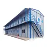 Casa Móvil de Estructura de Acero Prefabricada Ignífuga, Dormitorio de Dos Pisos, Oficina Temporal, Desmontable y Ensamblable