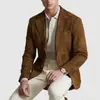 Ropa de Abrigo de Primavera para Hombre para Comercio Exterior, Saco Casual Estampado de Doble Botón, Traje Personalizado de Tallas Grandes para Hombre