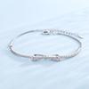 Nueva Moda Coreana Pulsera de Lazo Incrustado Pulsera Elegante Elegante para Mujer Regalo de San Valentín