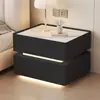 Mesita de noche inteligente E0 grado madera de pino ecológica modelo Inspirado en el lujo Famoso en Internet Modelo Nuevo 2025 para Dormitorio Entregado a Punto de Recogida