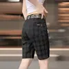 Calça Casual de Cinco Pontos de Alta Qualidade para Homens 2026 Nova Respirável Tendência Estampada Versátil para Negócios Shorts Masculinos Verão Fino
