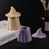 Molde para Taza de Veladora de Sombrero de Mago Caja de Almacenamiento de Sombrero de Fantasma Taza de Almacenamiento DIY de Yeso y Cemento Molde de Silicona